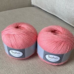 Soho•Cotton Chic Yarn•bundle of 2 Vintage